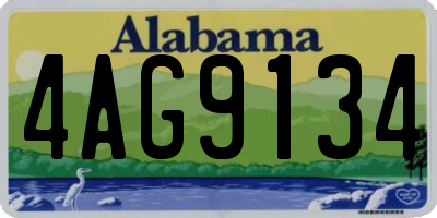 AL license plate 4AG9134