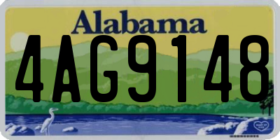 AL license plate 4AG9148