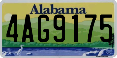 AL license plate 4AG9175