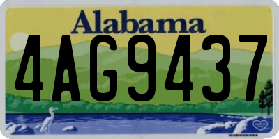 AL license plate 4AG9437