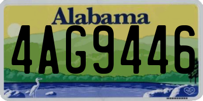 AL license plate 4AG9446