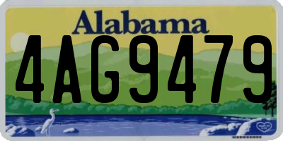 AL license plate 4AG9479