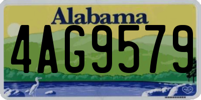 AL license plate 4AG9579