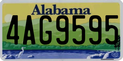 AL license plate 4AG9595