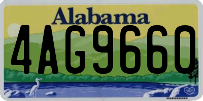 AL license plate 4AG9660