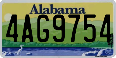 AL license plate 4AG9754