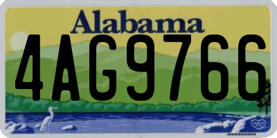 AL license plate 4AG9766
