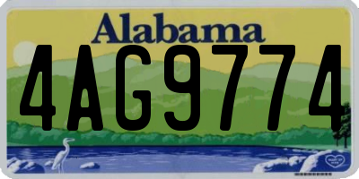 AL license plate 4AG9774