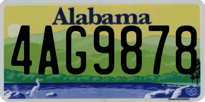 AL license plate 4AG9878