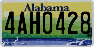 AL license plate 4AH0428