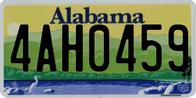 AL license plate 4AH0459