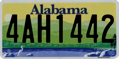 AL license plate 4AH1442