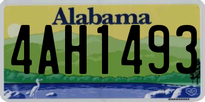 AL license plate 4AH1493