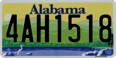 AL license plate 4AH1518