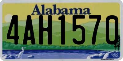 AL license plate 4AH1570