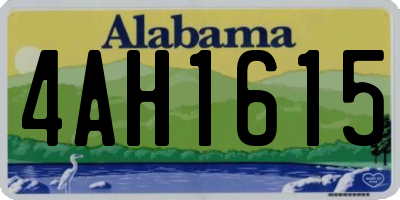 AL license plate 4AH1615