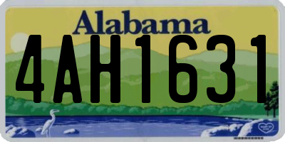 AL license plate 4AH1631