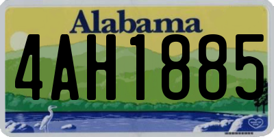 AL license plate 4AH1885