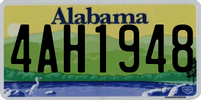 AL license plate 4AH1948