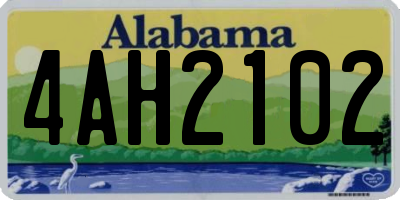 AL license plate 4AH2102