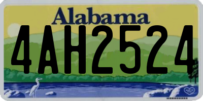 AL license plate 4AH2524