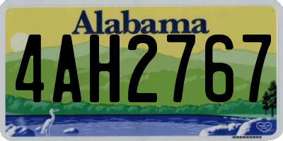 AL license plate 4AH2767