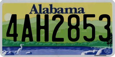 AL license plate 4AH2853