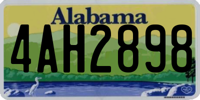 AL license plate 4AH2898