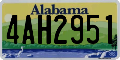AL license plate 4AH2951