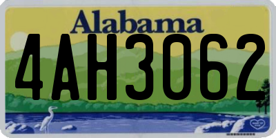 AL license plate 4AH3062