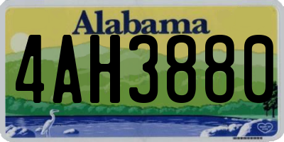 AL license plate 4AH3880