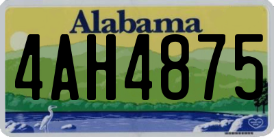 AL license plate 4AH4875