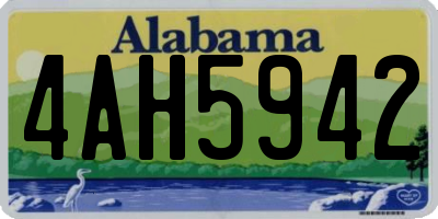 AL license plate 4AH5942