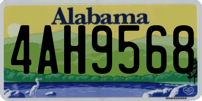 AL license plate 4AH9568