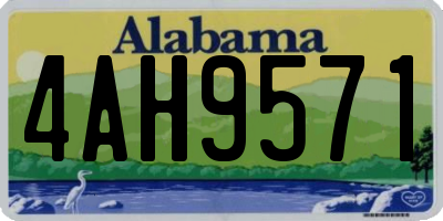 AL license plate 4AH9571