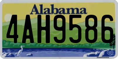 AL license plate 4AH9586