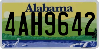 AL license plate 4AH9642