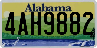 AL license plate 4AH9882