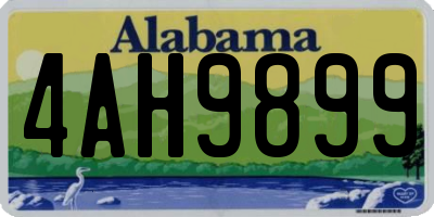 AL license plate 4AH9899