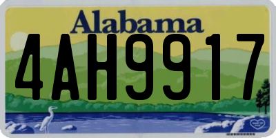 AL license plate 4AH9917