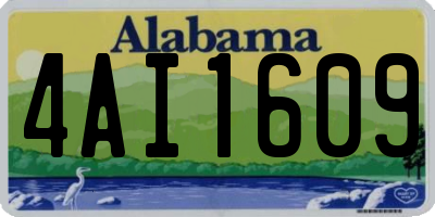 AL license plate 4AI1609