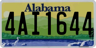AL license plate 4AI1644