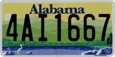 AL license plate 4AI1667