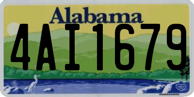 AL license plate 4AI1679