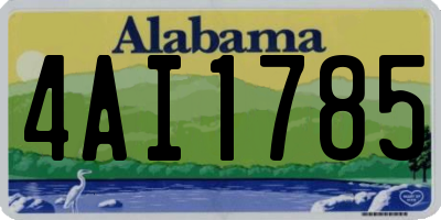 AL license plate 4AI1785