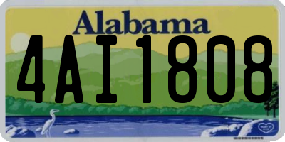 AL license plate 4AI1808