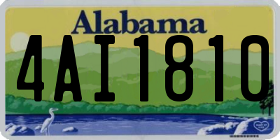 AL license plate 4AI1810