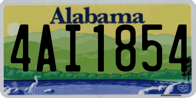 AL license plate 4AI1854