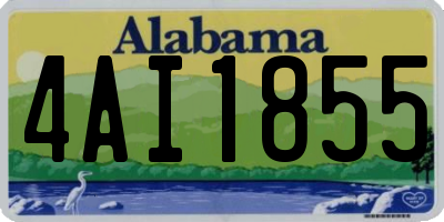 AL license plate 4AI1855