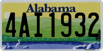AL license plate 4AI1932